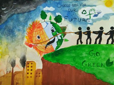Go Green Drawing Ideas For Kids
