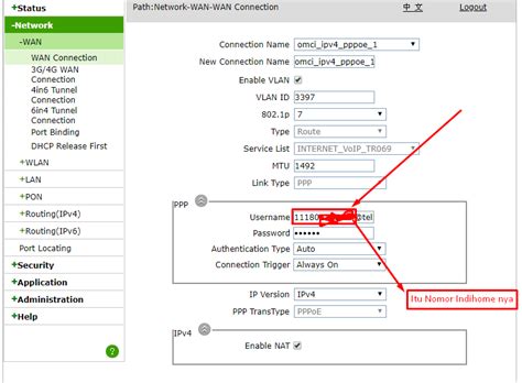 Saya sering lupa, jadi tulis aja di gist. Cara Melihat Nomor Indihome Kita Pada Modem ZTE F609 ...