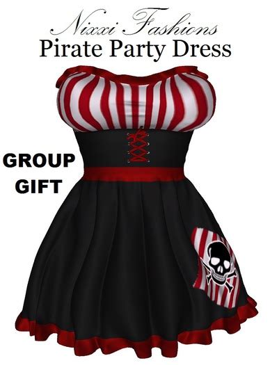 second life marketplace nixxi fashions pirate party dress