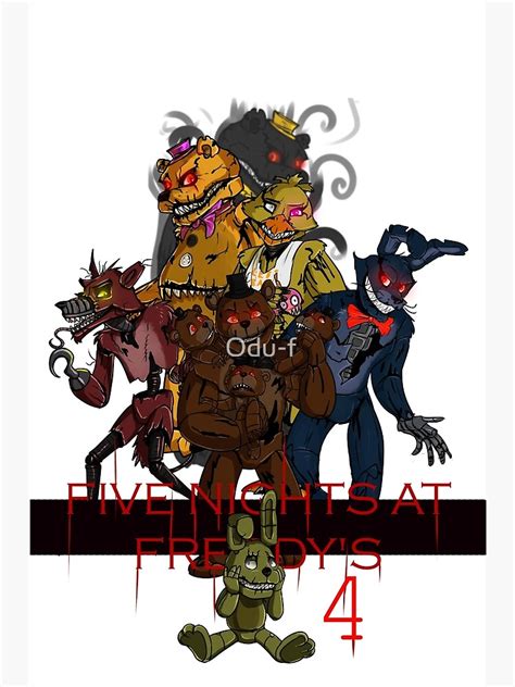 Fnaf 4 Poster By Odu F Redbubble