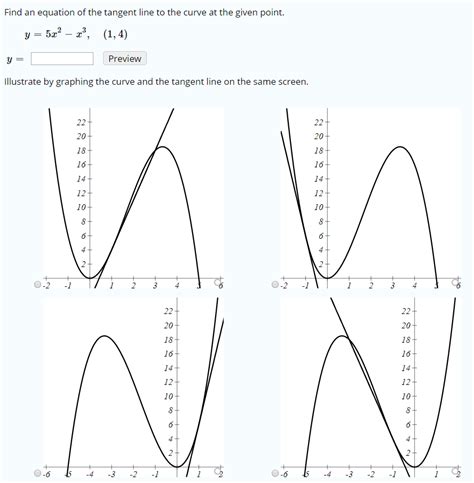 Solved Find An Equation Of The Tangent Line To The Curve At