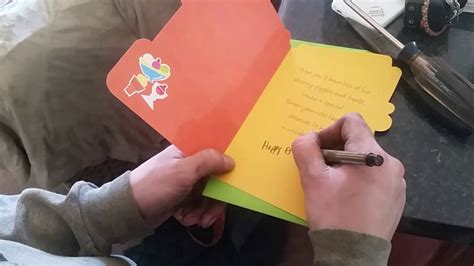 Check spelling or type a new query. How To Sign A Birthday Card - YouTube