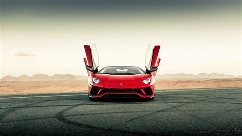 3840x2160 Red Lamborghini Aventador Front 4k Hd 4k Wallpapers Images