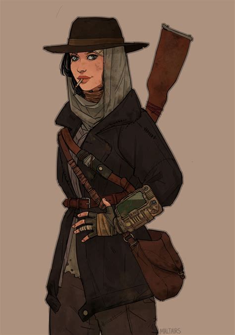 Courier 6 By Alice Hamelreasonable Fantasy Fallout Art