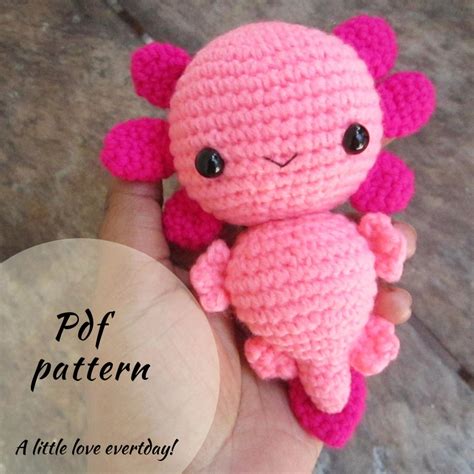 Axolotl Pattern A Little Love Everyday