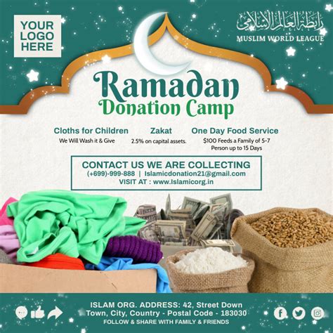 Templat Posting Kamp Sumbangan Ramadhan 2022 Postermywall