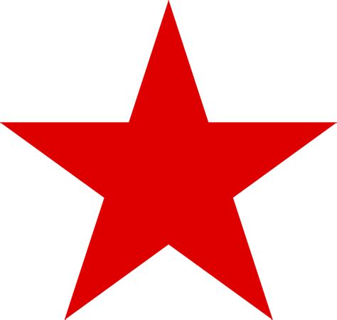 Red Five Point Star In Black Square Free Image Download