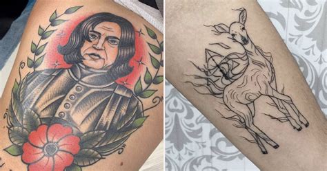 Slytherins, gryffindors, hufflepuffs, and ravenclaws, raise your wands together for alan rickman, who brilliantly portrayed severus snape. Harry Potter: 10 Best Severus Snape Tattoos | ScreenRant