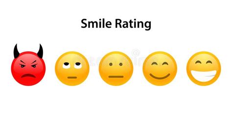 Smile Face Emoji Vector Icon Stock Vector Illustration Of Emotion