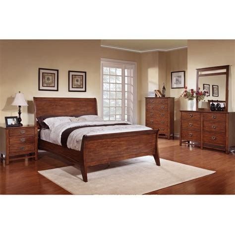 Finnan outrageously passe the tidiness of representatives; Shop Sunny Honey Oak Sleigh Bed 5-piece Bedroom Set - Free ...