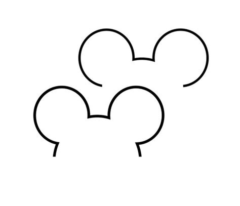 Mickey Outline Svg Disney Mickey Mouse Cut File Printable Etsy | Images