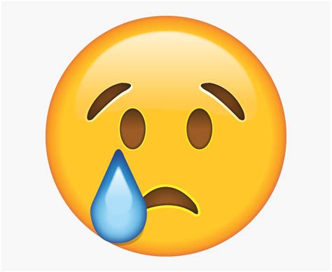 Sad Face Emoji Crying Emoji Decal Sad Emoticon Transparent