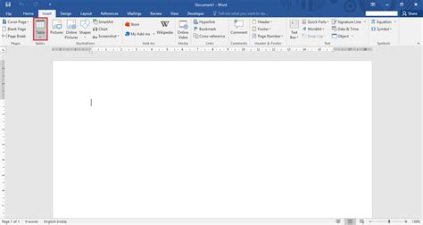 Cómo Insertar Y Cambiar El Tamaño De Una Tabla En Microsoft Word 2016