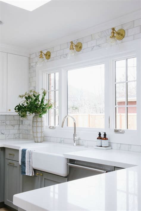 Learn about bathroom and kitchen backsplash ideas of all types, including tile, glass, brick and paint. Kitchen Backsplash Tile: How High to Go? | Driven by Decor