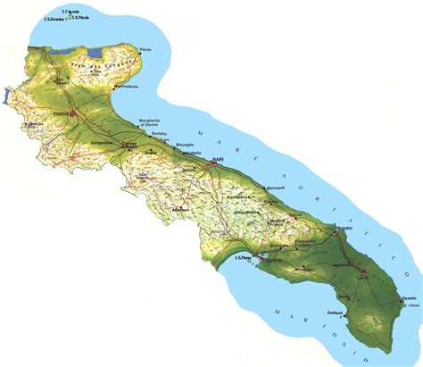 Cartina Idrografica Della Puglia Cartina Geografica Mondo