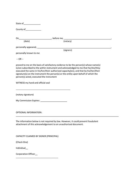 Pa Notary Acknowledgement Form Fill Out And Sign Printable Pdf Images
