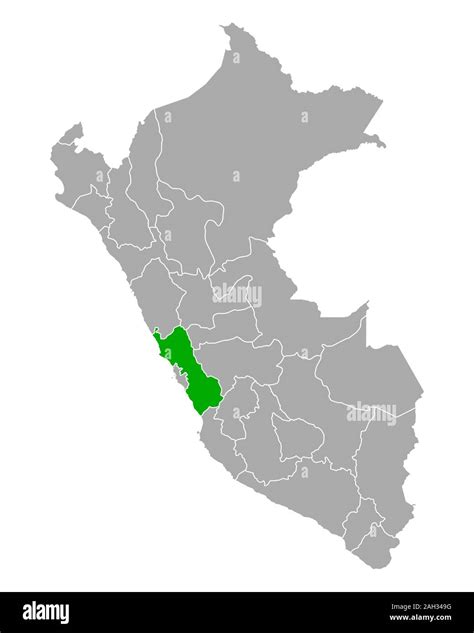 Mapa De La Región De Lima En Perú Fotografía De Stock Alamy