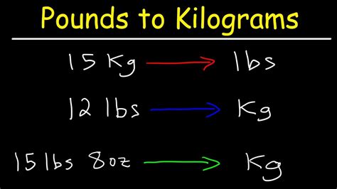 60 kg = 132.28 lb. How To Convert From Pounds To Kilograms and Kilograms to ...