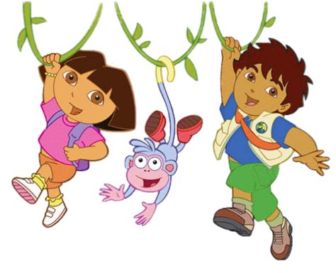 Check Out This Transparent Dora Diego And Boots In The Jungle Png Image