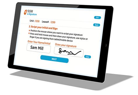 Electronic Signature | Self Storage Point of Sale(POS) Software