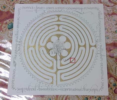 Off The Chartres Labyrinth Stencil Etsy