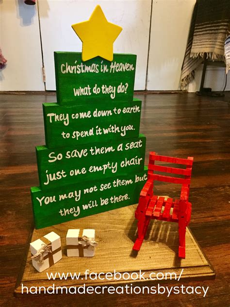 Hand Painted And Handmade Empty Chair Poem Décor 20 Christmas Chair