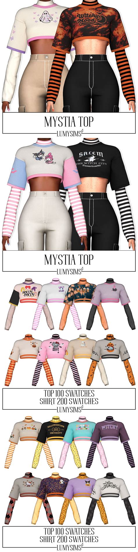 Mystia Top Lumysims In 2023 Sims 4 Mods Clothes Sims 4 Custom