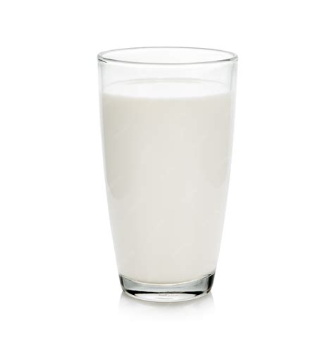 Premium Photo Glass Of Milk Isolated On White