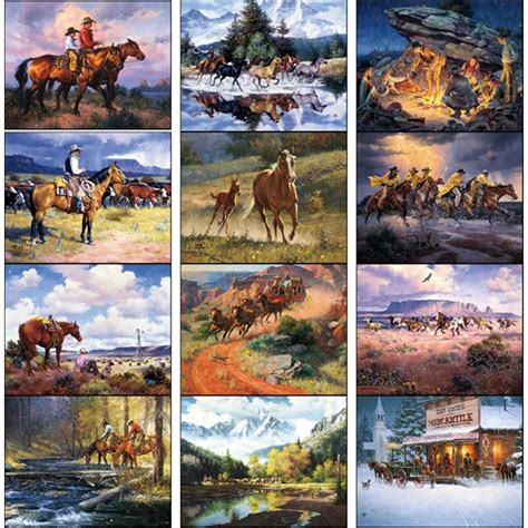 Western Themed Calendar With Imprint Promotional Calendars Wholesale