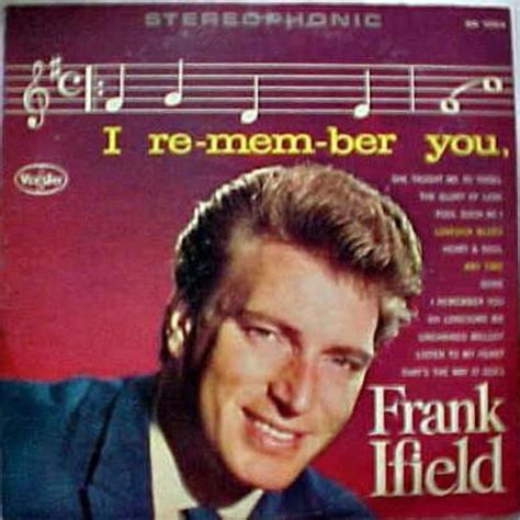 Frank Ifield I Remember You Lyrics And Tracklist Genius