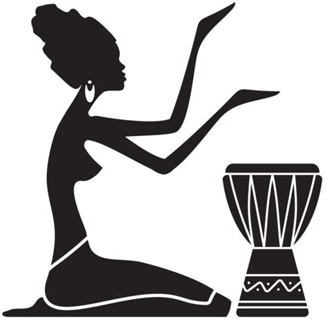 African Women Silhouette Png Clip Art Image African Art Paintings