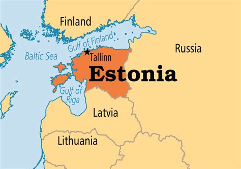 Map Of Estonia And Finland Share Map