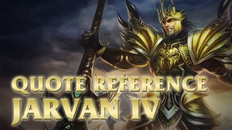 Updated june 8, 2017 52 votes 9 voters 5.5k views9 items. Jarvan IV - "Today is a Good Day to Die" Quote - League of Legends (LoL) - YouTube