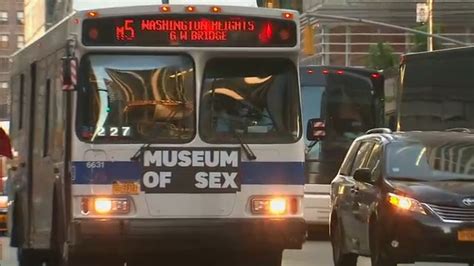 mta promises to remove museum of sex ads from buses abc7 new york