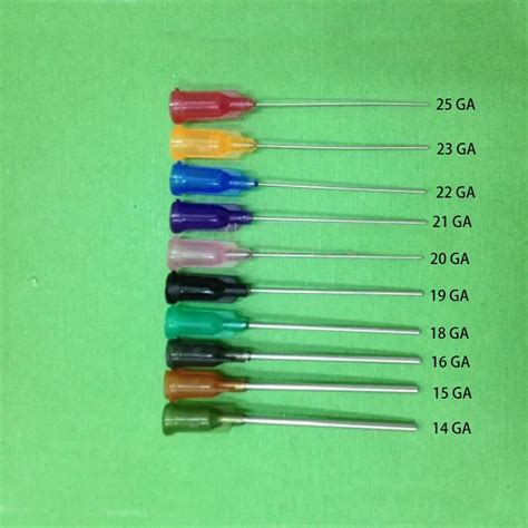 5pcs 10 Colors Luer Lock Plastic Blunt Dispensing Needles Syringe