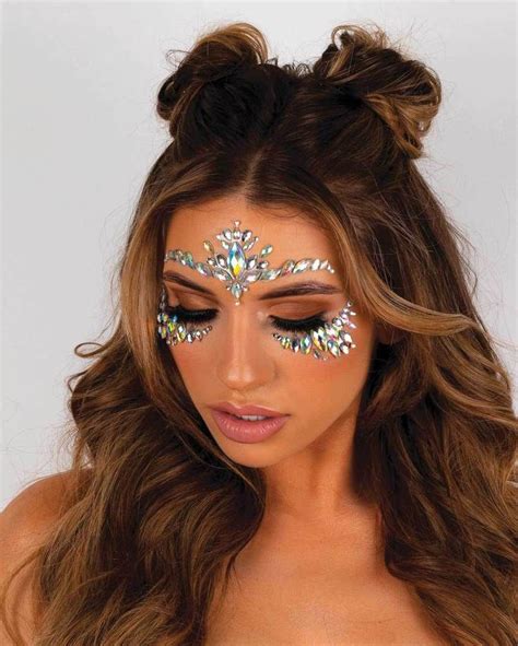Face Sticky Gems 2 Glitter Carnaval Makeup Carnaval Carnival Makeup