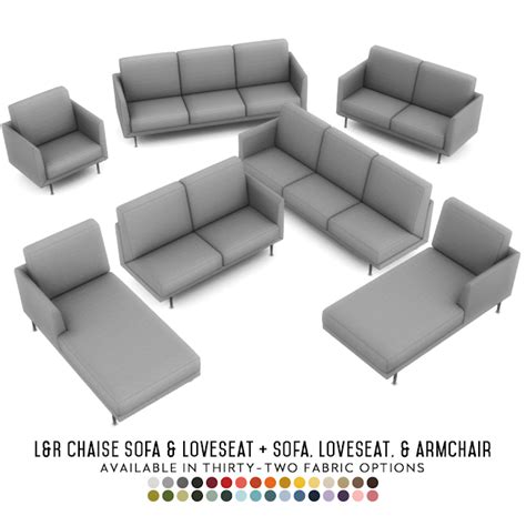 Simsational Designs Harlow Chaise Lounges Contemporary Seating Set