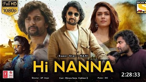 Hi Nanna Official Trailer Nani Mrunal Thakur Nani 30 Hi Nanna New South Movie 2023