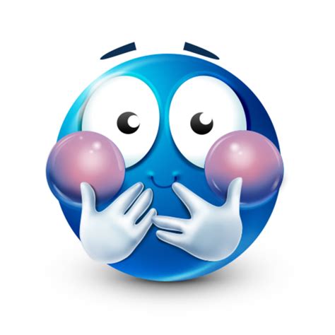 Bluemoji Smiley Feeling Unwell Blue Emoji Know Your Meme