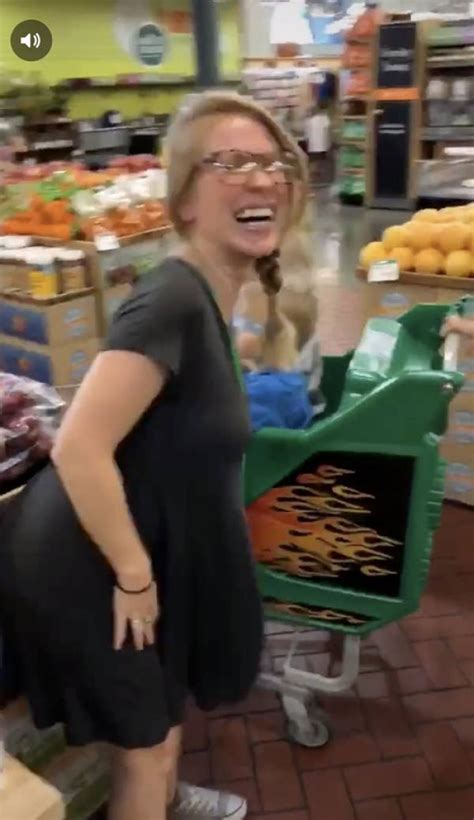 tiktok showing a mom who can t control her bladder in a grocery store explains pregnancy in the