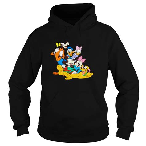 Disney Classic Group Pose Mickey Mouse Donald Duck Goofy Shirt