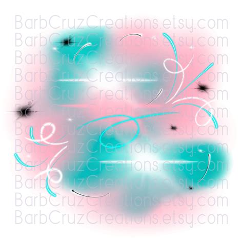 Airbrush Background Keep It Real Pink Teal Airbrush Png Etsy