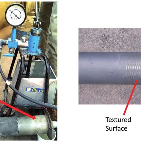 Pipe Hydrostatic Pressure Testing Left Side And Surface Prepared