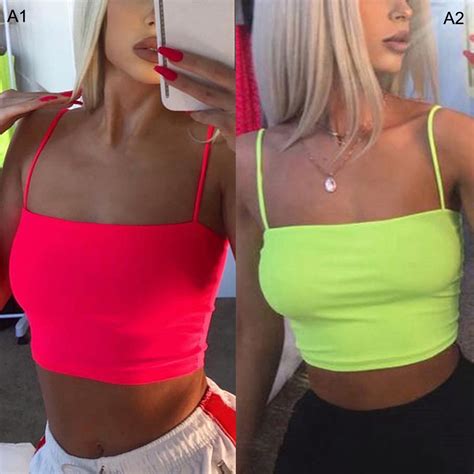 Women Crop Top Sexy Backless Camisole Summer Spaghetti Strap Tank Top Shopee Philippines