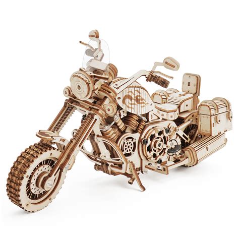 Buy Robotime Motorcycle 3d Puzzle Wooden Models Kits To Build For