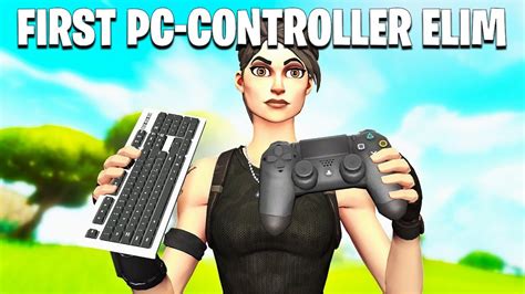 First Kill On Controller Pc Fortnite Battle Royale Youtube