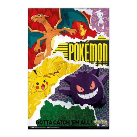 pokemon gotta catch em all 91 x 61 cm poster bb spiele