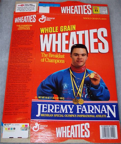 Somos una asociación de padres, profesionales y amigos de personas con discapacidad intelectual que trabajamos para alumna del colegio la salle de santiago, sofía colabora en las actividades de special olympics galicia y de la asociación compostelana de aspas. 1993 Jeremy Farnan Michigan Special Olympics Inspirational ...