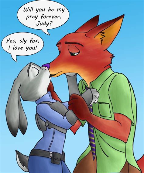 Love And Kiss By Nightmoonrising Zootopia Characters Zootopia Fanart