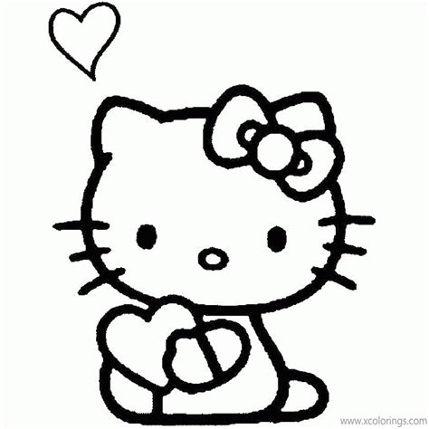 Hello Kitty Valentines Day Coloring Book